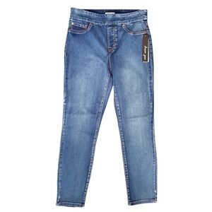 Tribal Jeans Dream Jean Ankle Jegging Retro Blue Pull On Slim Pants Womens 6 NWT